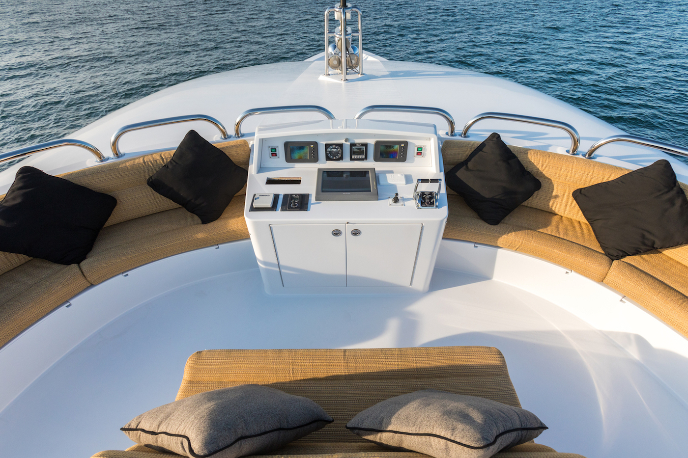 SHOGUN Bridge Deck With Seating Luxury Yacht Browser by CHARTERWORLD Superyacht Charter